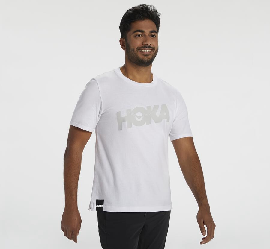 Camisa Hoka One One Hombre Blancos - Brand - AGCY78246